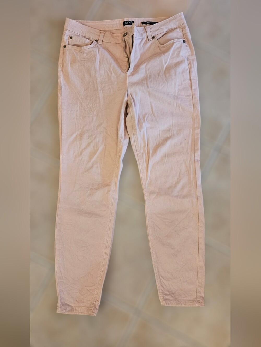 Jones New York Blush/Taupe Ankle Pants